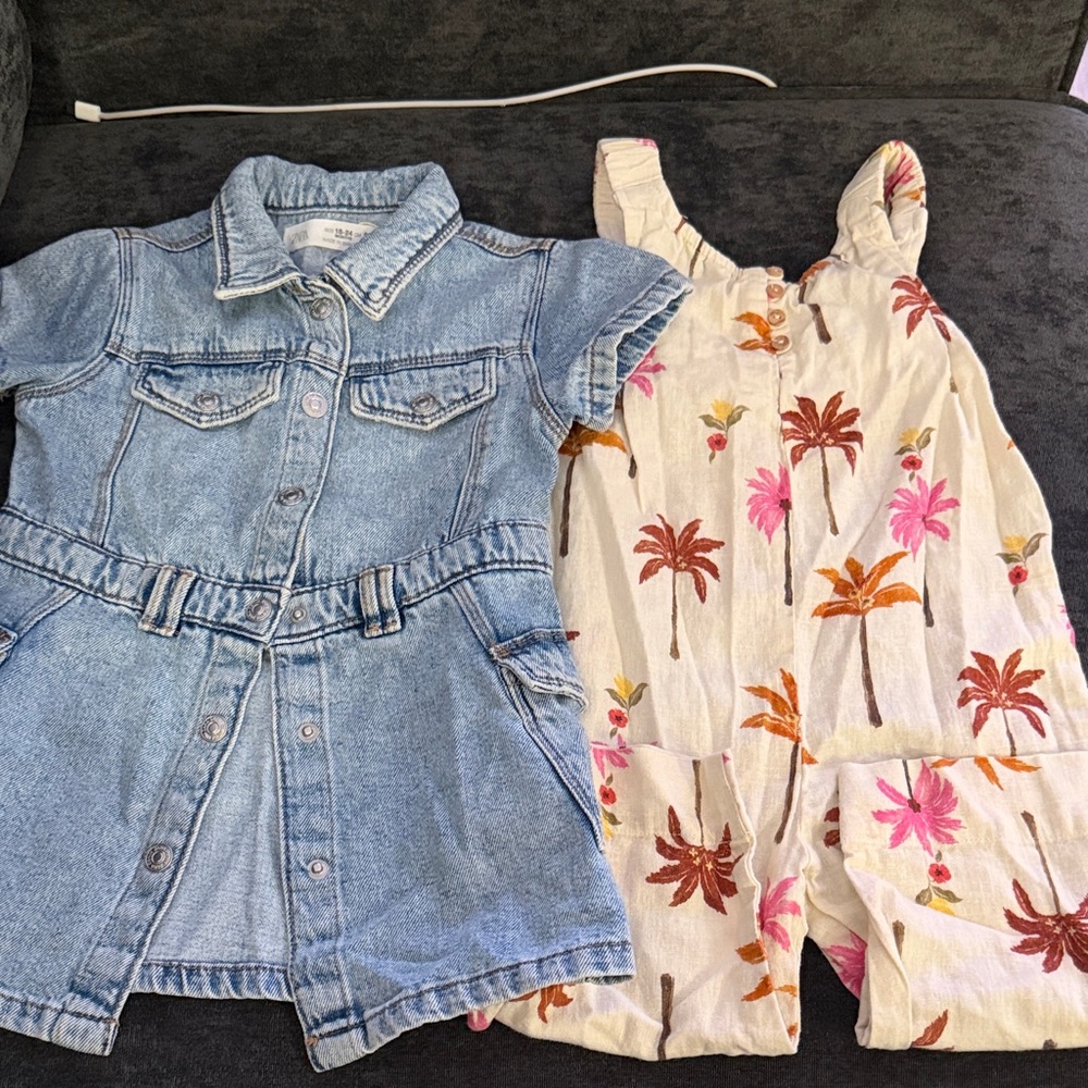 Barely Worn Zara Toddler Outfits 18-24M/2Y